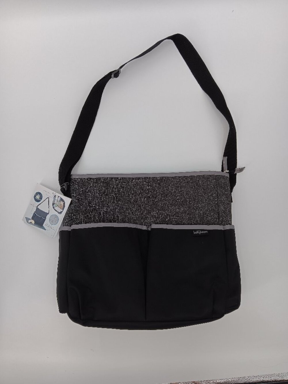Babyboom Diaper Tote Bag NWT Black & Gray